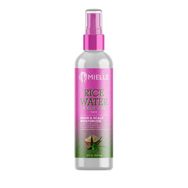 Mielle Rice Water & Aloe Vera Braid & Scalp Moisturizer – 8 oz - ANNS BEAUTY SUPPLY